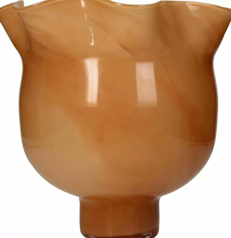Vasen-Westwing Handgefertigte Glas-Vase Calyx, H 24 cm