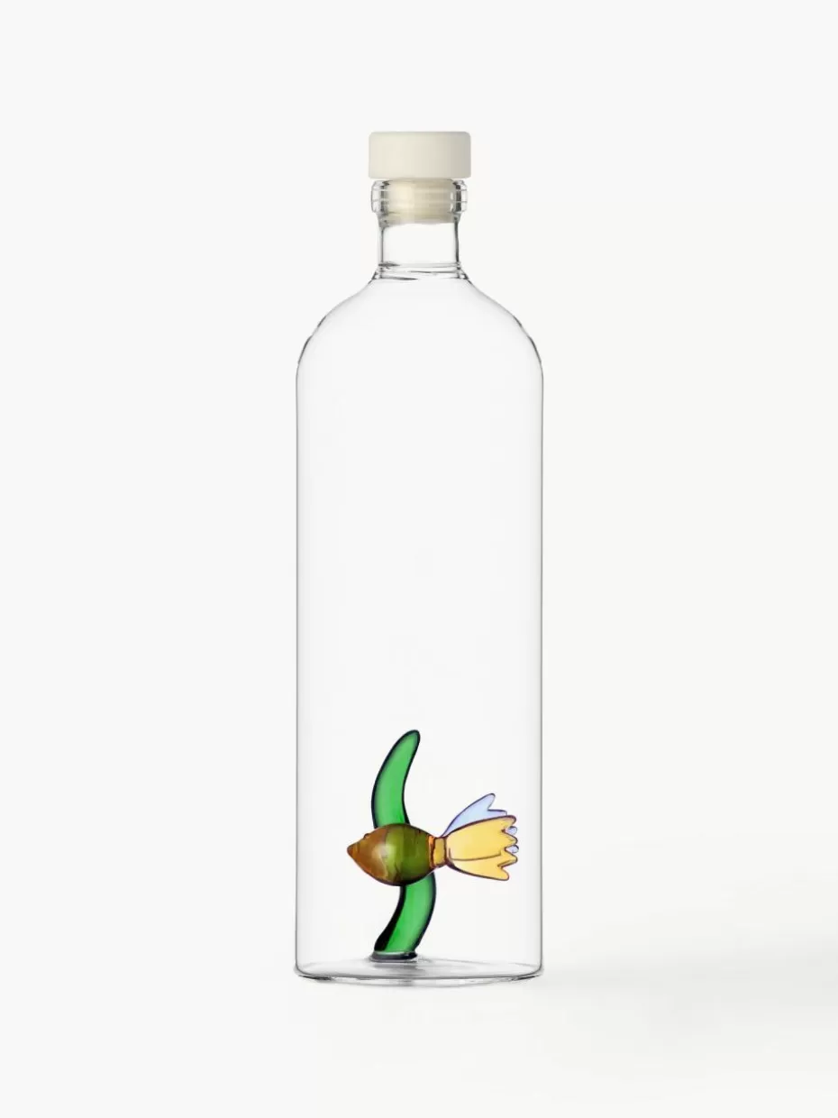 Kannen & Karaffen-Ichendorf Handgefertigte Karaffe Animal Farm, 1.1 L Transparent, Bunt