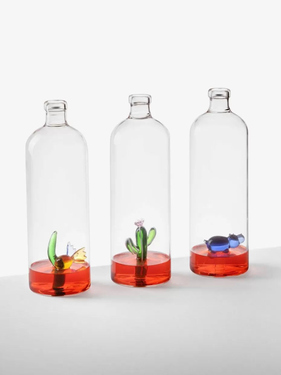 Kannen & Karaffen-Ichendorf Handgefertigte Karaffe Animal Farm, 1.1 L Transparent, Bunt