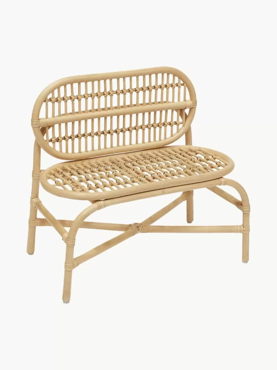 Stühle-Oyoy Living Design Handgefertigte Kindersitzbank Nana Mini aus Rattan