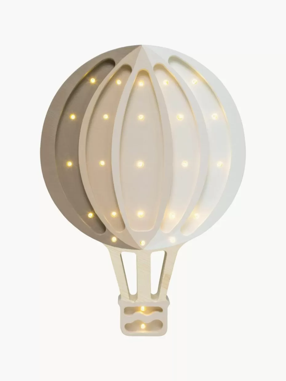 Lampen | Kinderzimmerlampen-Little Lights Handgefertigte LED-Kinderzimmerlampe Hot Air Baloon mit Timerfunktion und Fernbedienung, dimmbar Taupe, Hellbeige, Weiß