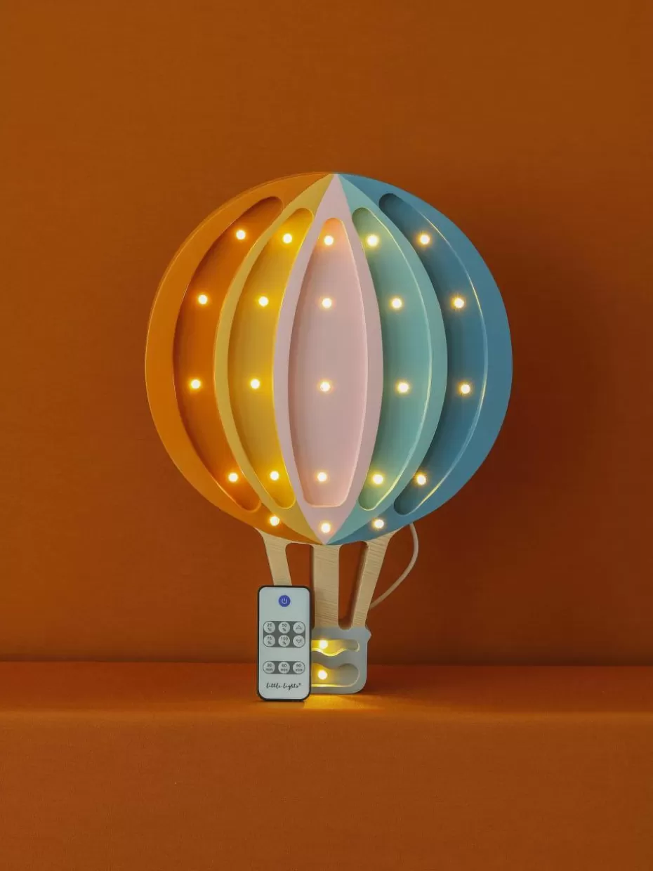 Lampen | Kinderzimmerlampen-Little Lights Handgefertigte LED-Kinderzimmerlampe Hot Air Baloon mit Timerfunktion und Fernbedienung, dimmbar Bunt