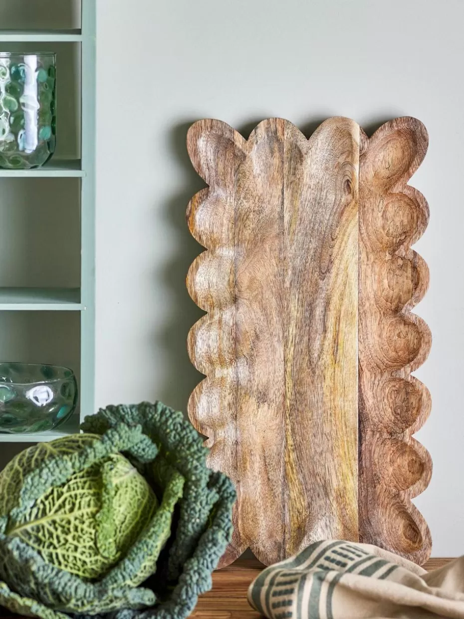 Servierplatten & Schüsseln-Bloomingville Handgefertigte Servierplatte Kallo aus Mangoholz
