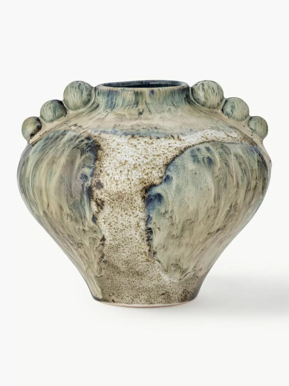 Vasen-Bloomingville Handgefertigte Vase Cophia aus Steingut, H 15 cm