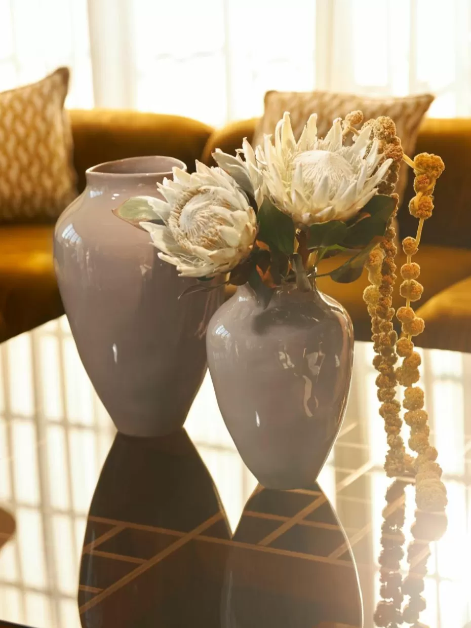Vasen-Westwing Collection Handgefertigte Vase Latona, H 41 cm Beige, glänzend
