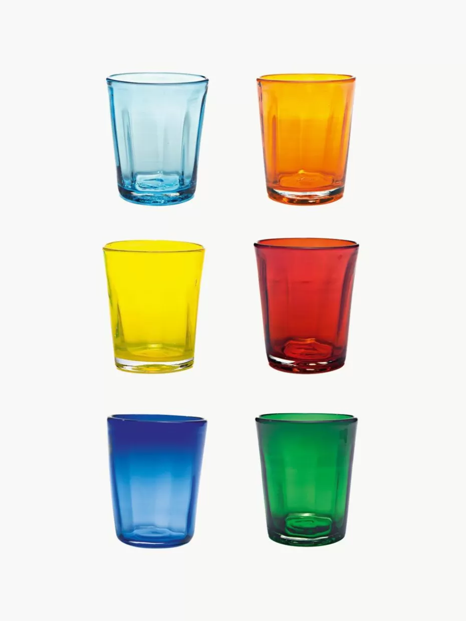 Wassergläser-Zafferano Handgefertigte Wassergläser Confezione, 6er-Set