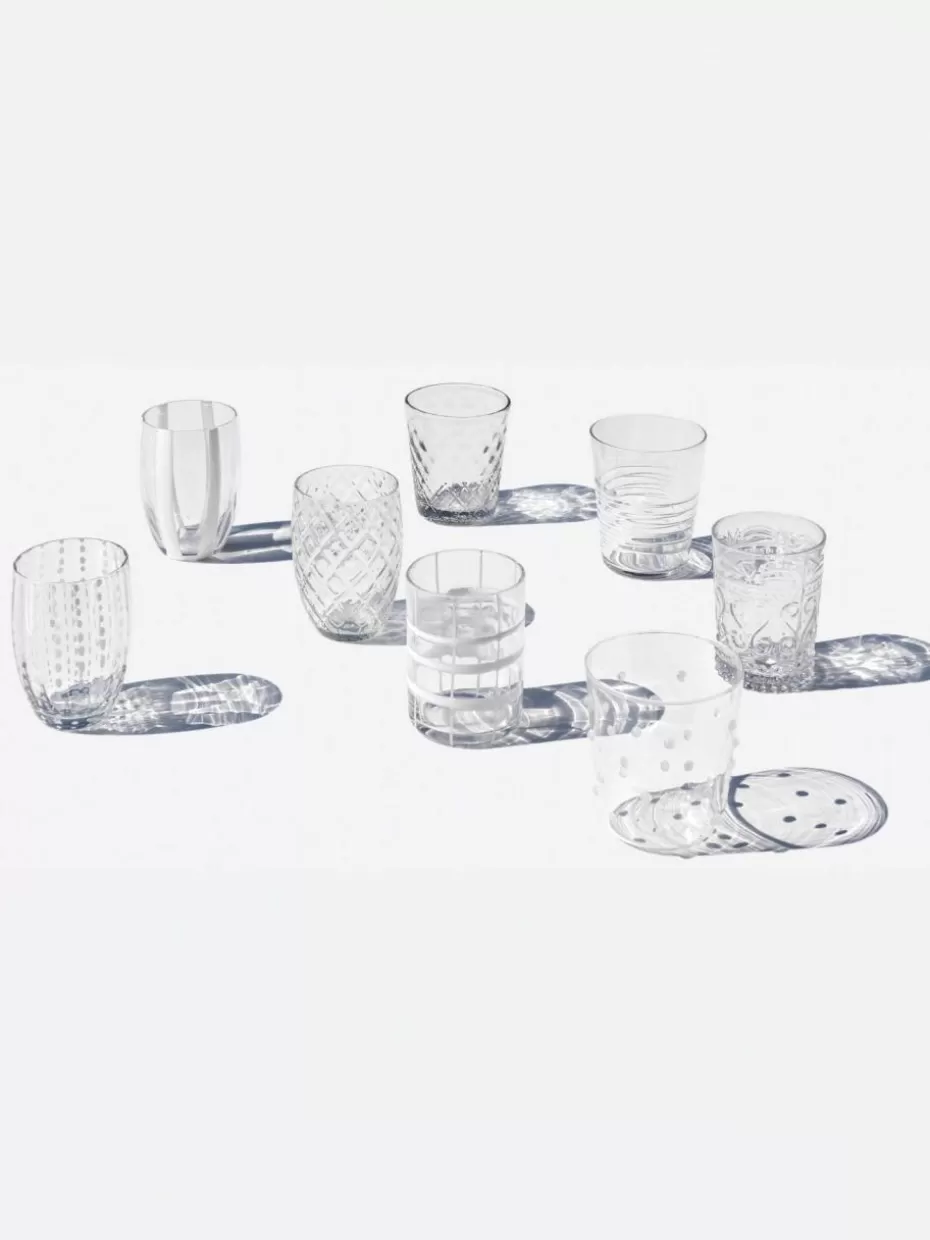 Wassergläser-Zafferano Handgefertigte Wassergläser Melting, 6er-Set