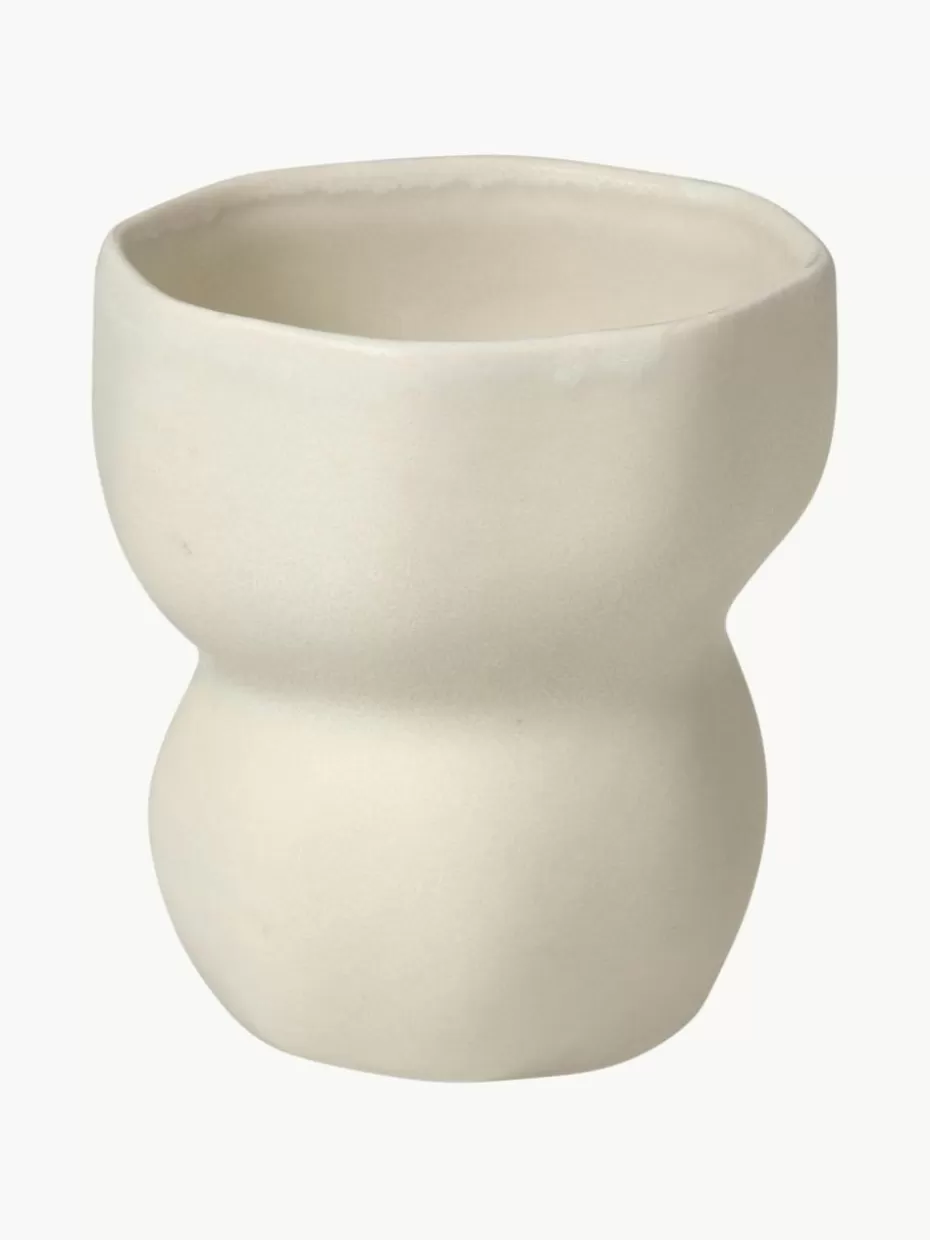 Weihnachtsgeschirr | Nordic Celebrations-Broste Copenhagen Handgefertigter Becher Limfjord in organischer Form, 200 ml Hellbeige