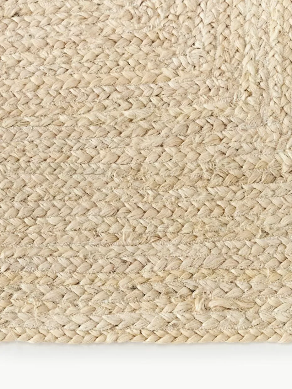 Läufer-Westwing Collection Handgefertigter Jute-Läufer Sharmila Off White