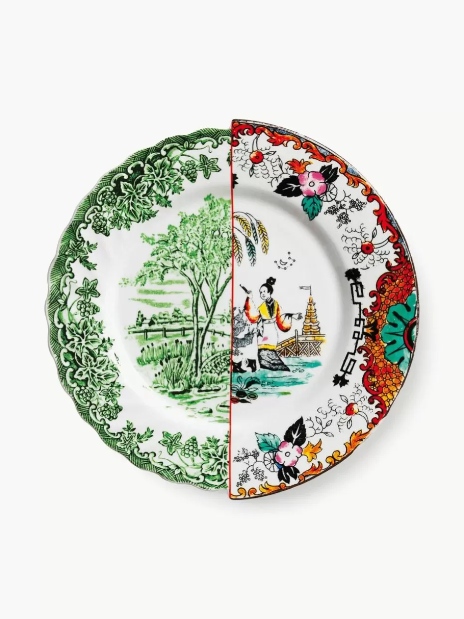 Teller-Seletti Handgefertigter Speiseteller Hybrid, 2 Stück Mehrfarbig