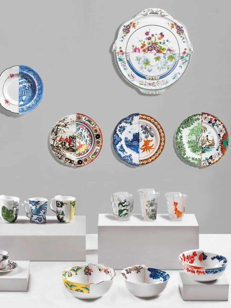 Teller-Seletti Handgefertigter Speiseteller Hybrid, 2 Stück Mehrfarbig