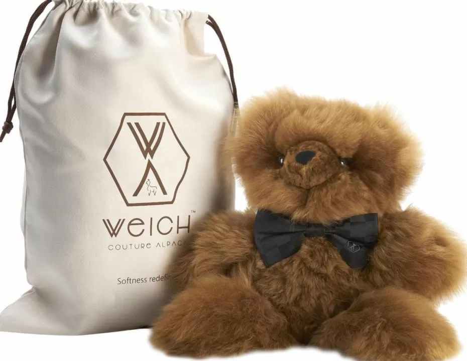 Spielzeug & Kuscheltiere-Weich Alpaca Handgefertigter Teddybär Pelu aus Alpakafell