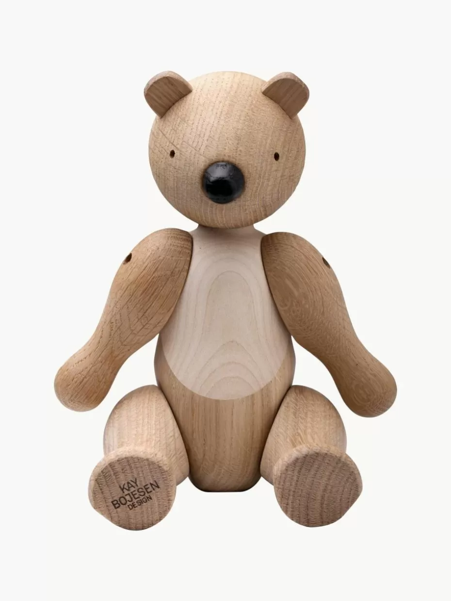 Deko-Objekte-Kay Bojesen Handgefertigtes Deko-Objekt Bär aus Eichenholz