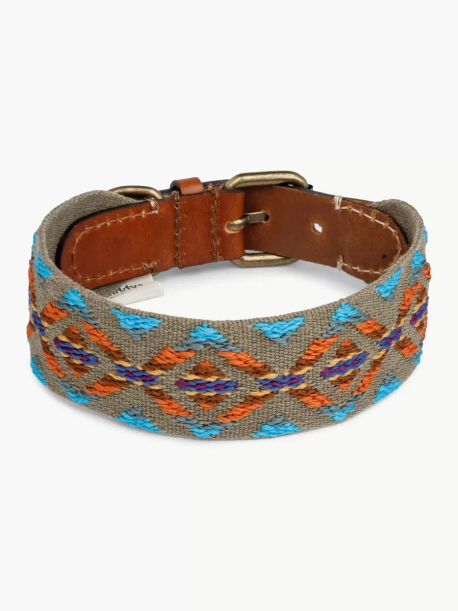 Haustierbedarf-Buddys Dogwear Handgefertigtes Haustier-Halsband Etna, in verschiedenen Größen