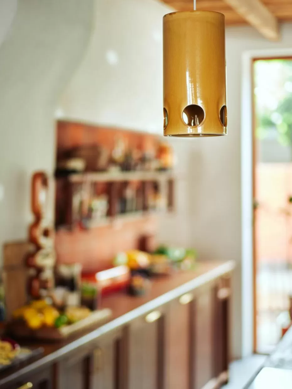 Pendelleuchten-HKLIVING Handgemachte Pendelleuchte Mustard