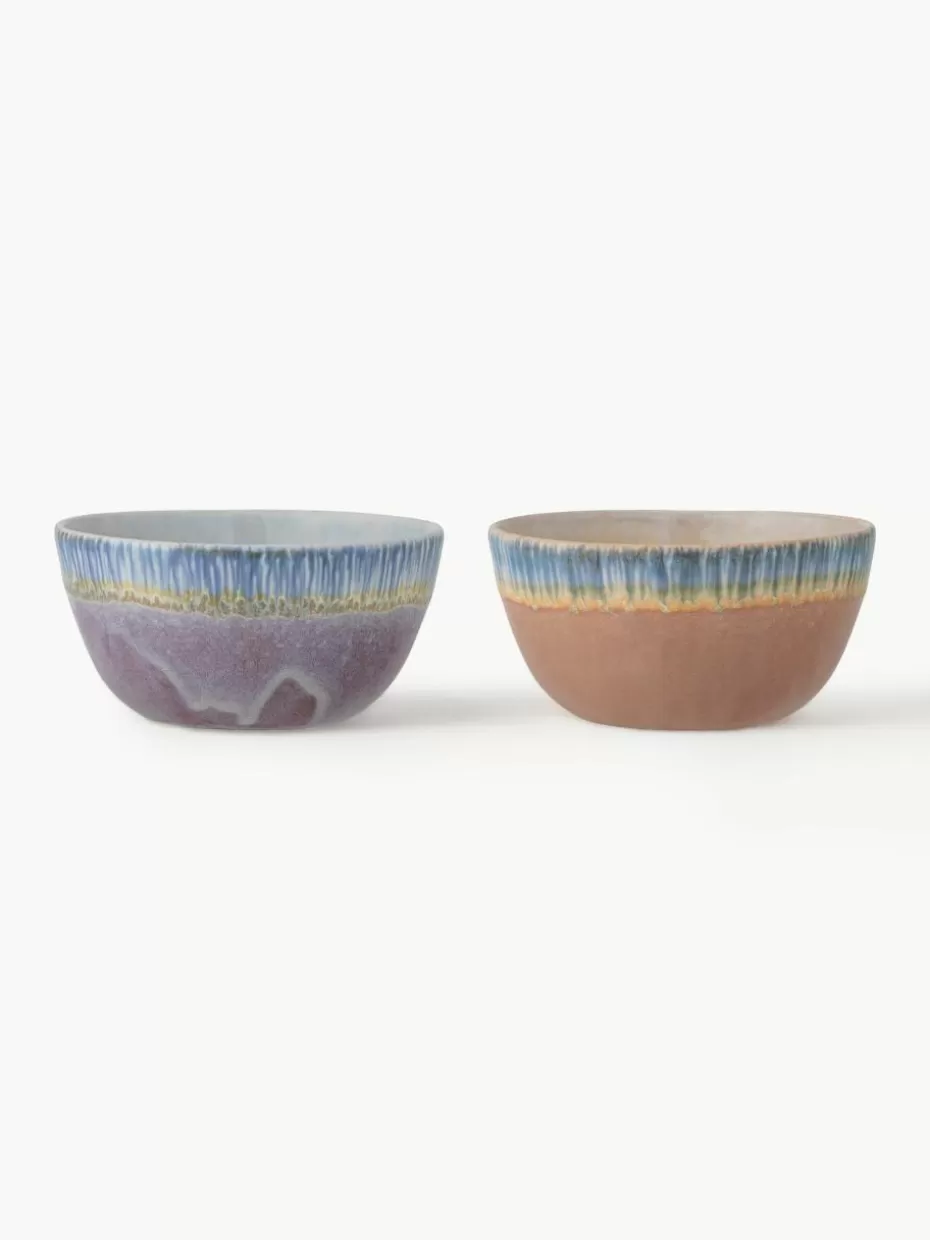 Schalen & Bowls-Bloomingville Handgemachte Schälchen Cloe mit reaktiver Glasur, 2er-Set