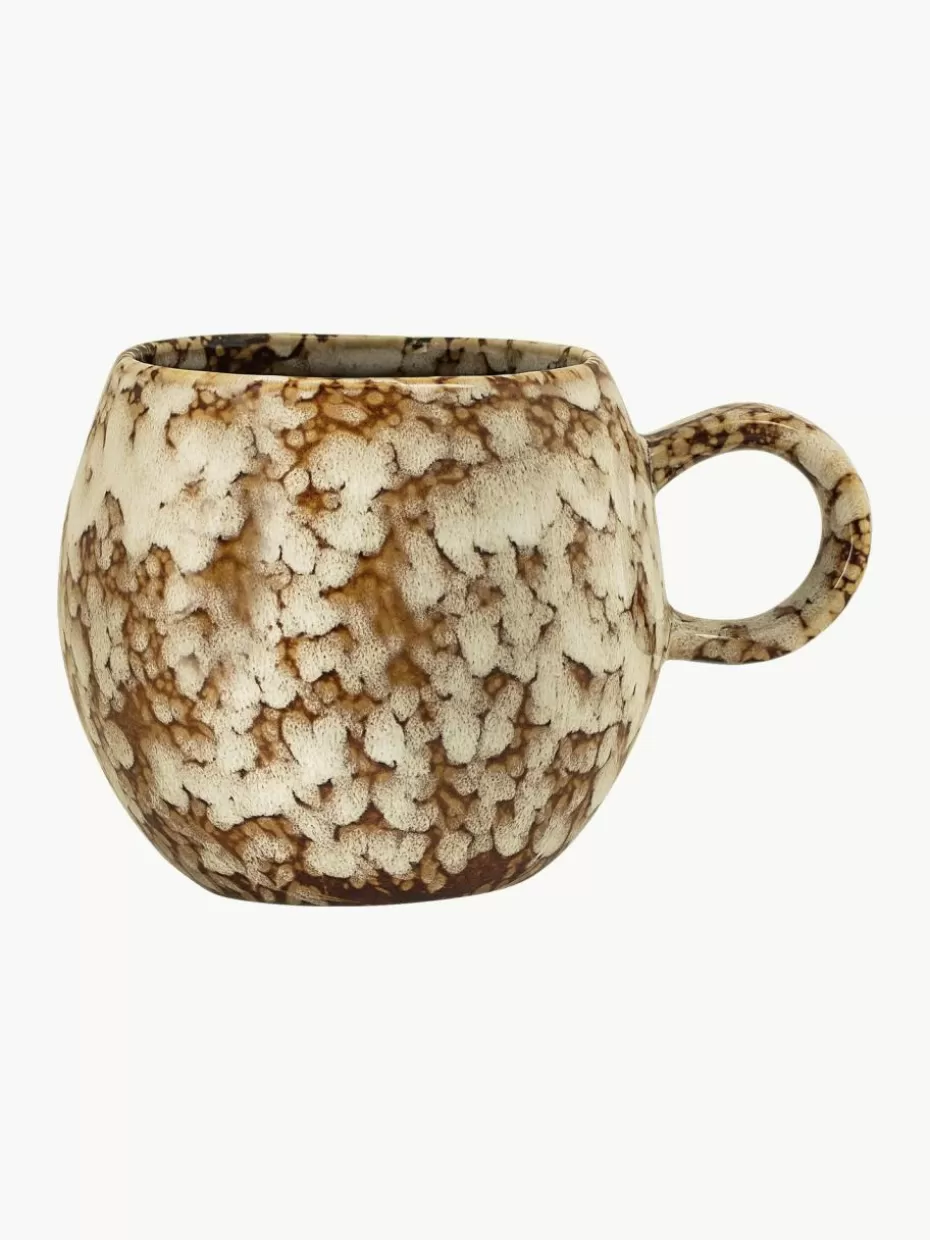 Tassen-Bloomingville Handgemachte Tasse Paula mit Glasur Hellbeige, Braun