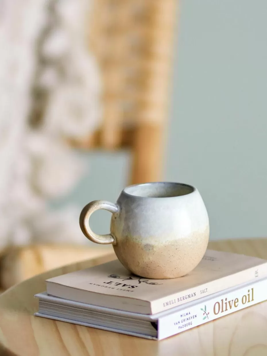 Tassen-Bloomingville Handgemachte Tasse Paula mit Glasur Beigetöne