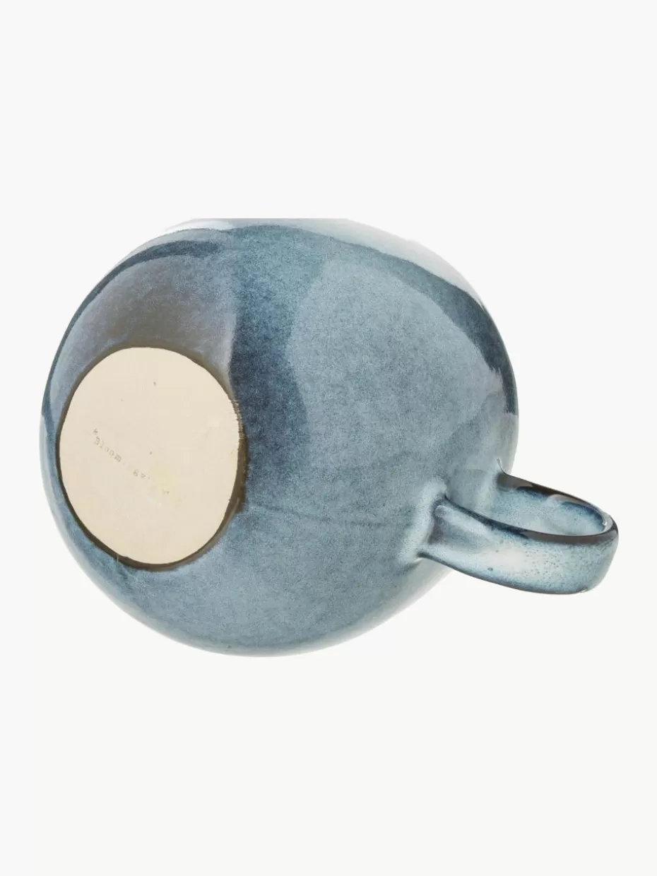 Tassen-Bloomingville Handgemachte Tasse Sandrine Graublau, gesprenkelt