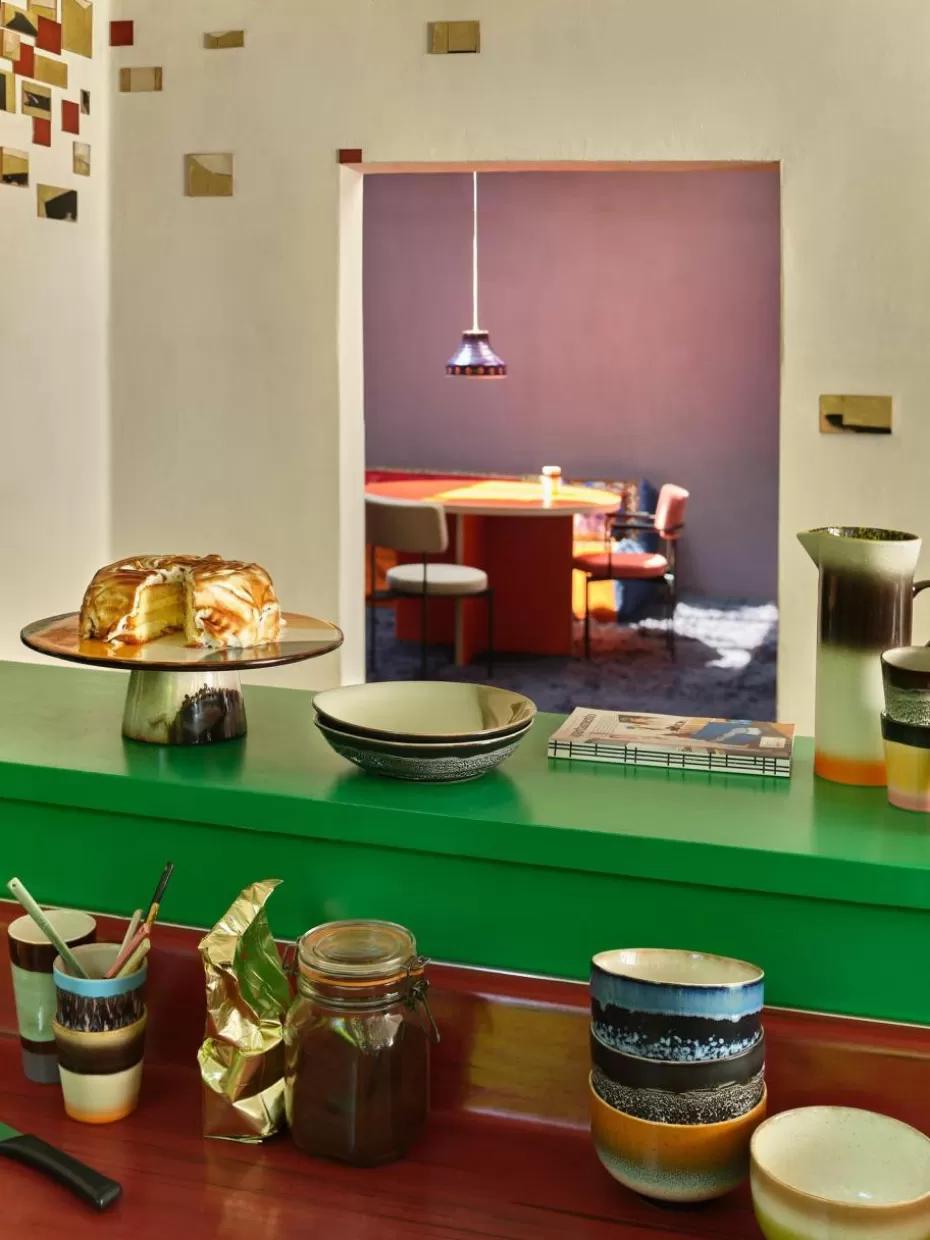 Etageren & Tortenplatten-HKLIVING Handgemachte Tortenplatte 70's