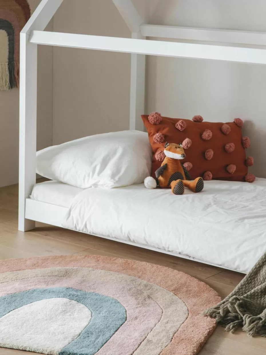 Teppiche-Benuta Handgetufteter Kinderteppich Rainbow aus Wolle mit Fransen