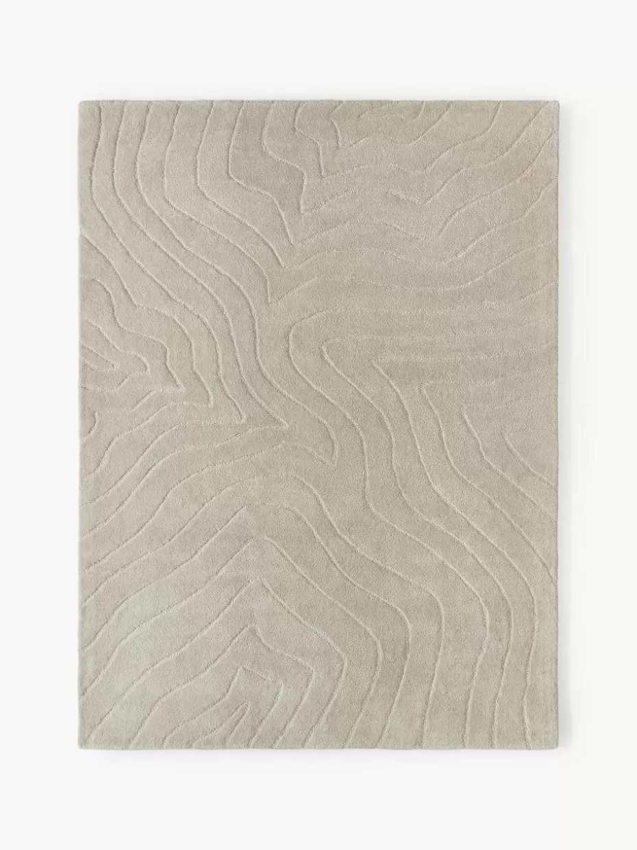 Rechteckige Teppiche-Westwing Collection Handgetufteter Wollteppich Aaron