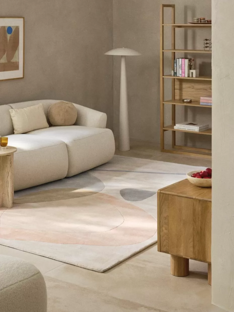 Rechteckige Teppiche-Westwing Collection Handgetufteter Wollteppich Luke mit abstraktem Muster