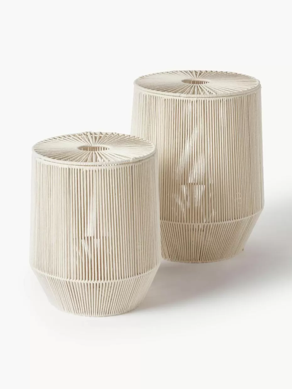 Wäschekörbe-Westwing Collection Handgewebte Wäschekörbe Gabe aus Seil, 2er-Set Beige