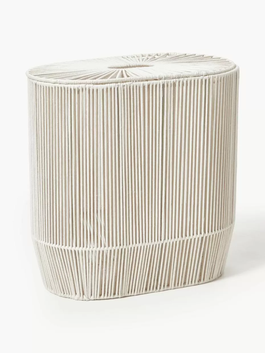Wäschekörbe-Westwing Collection Handgewebter Doppel-Wäschekorb Gabe aus Seil Beige