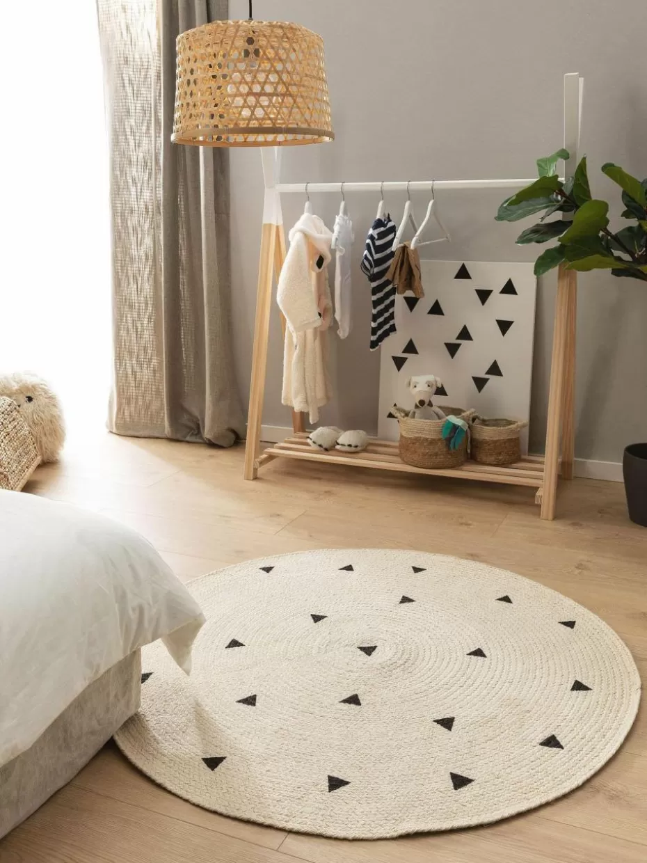 Teppiche-Benuta Handgewebter runder Kinderteppich Pippa aus Jute