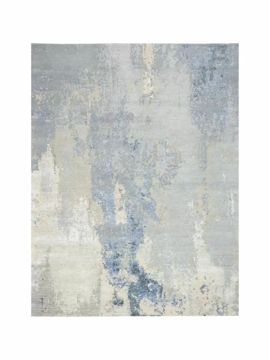 Rechteckige Teppiche-Westwing Handgewebter Viskose-Teppich Silk Shadows