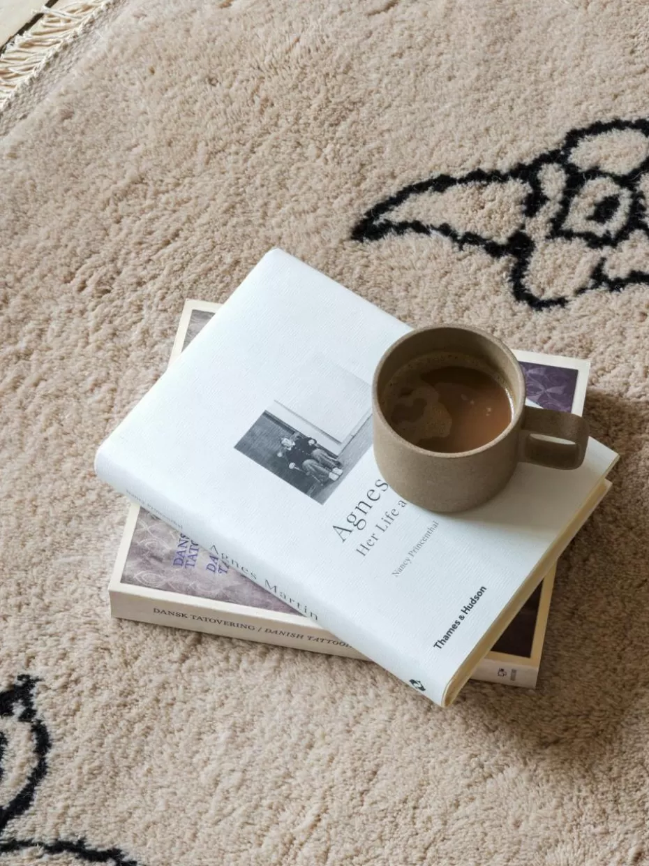 Rechteckige Teppiche-Nordic Knots Handgewebter Wollteppich Nomad Beige