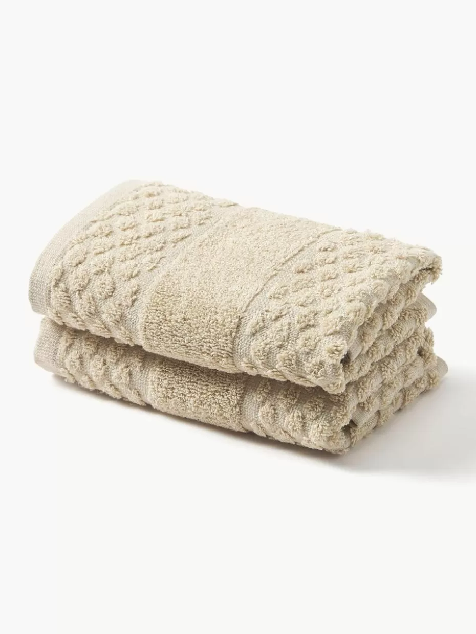 Handtücher-Westwing Collection Handtuch Katharina, in verschiedenen Größen Beige