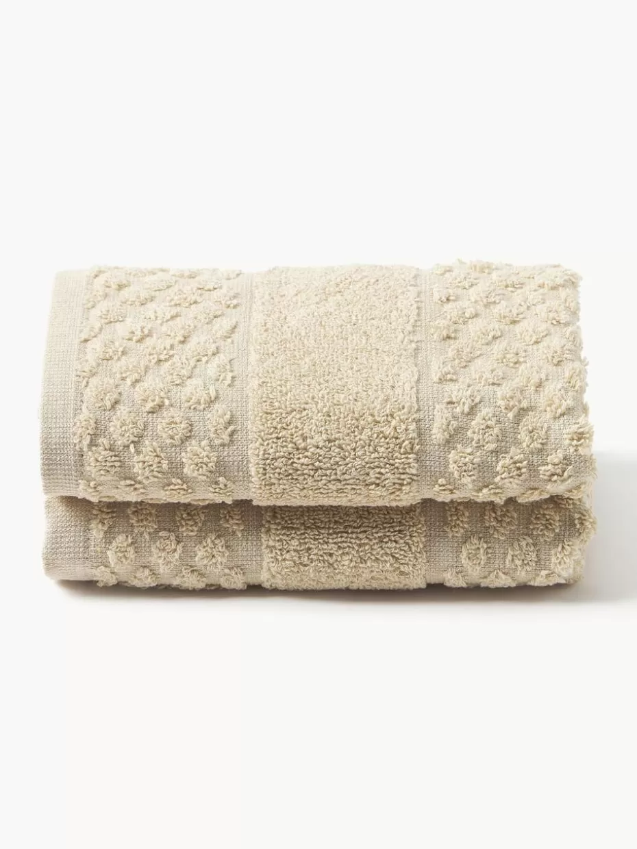Handtücher-Westwing Collection Handtuch Katharina, in verschiedenen Größen Beige