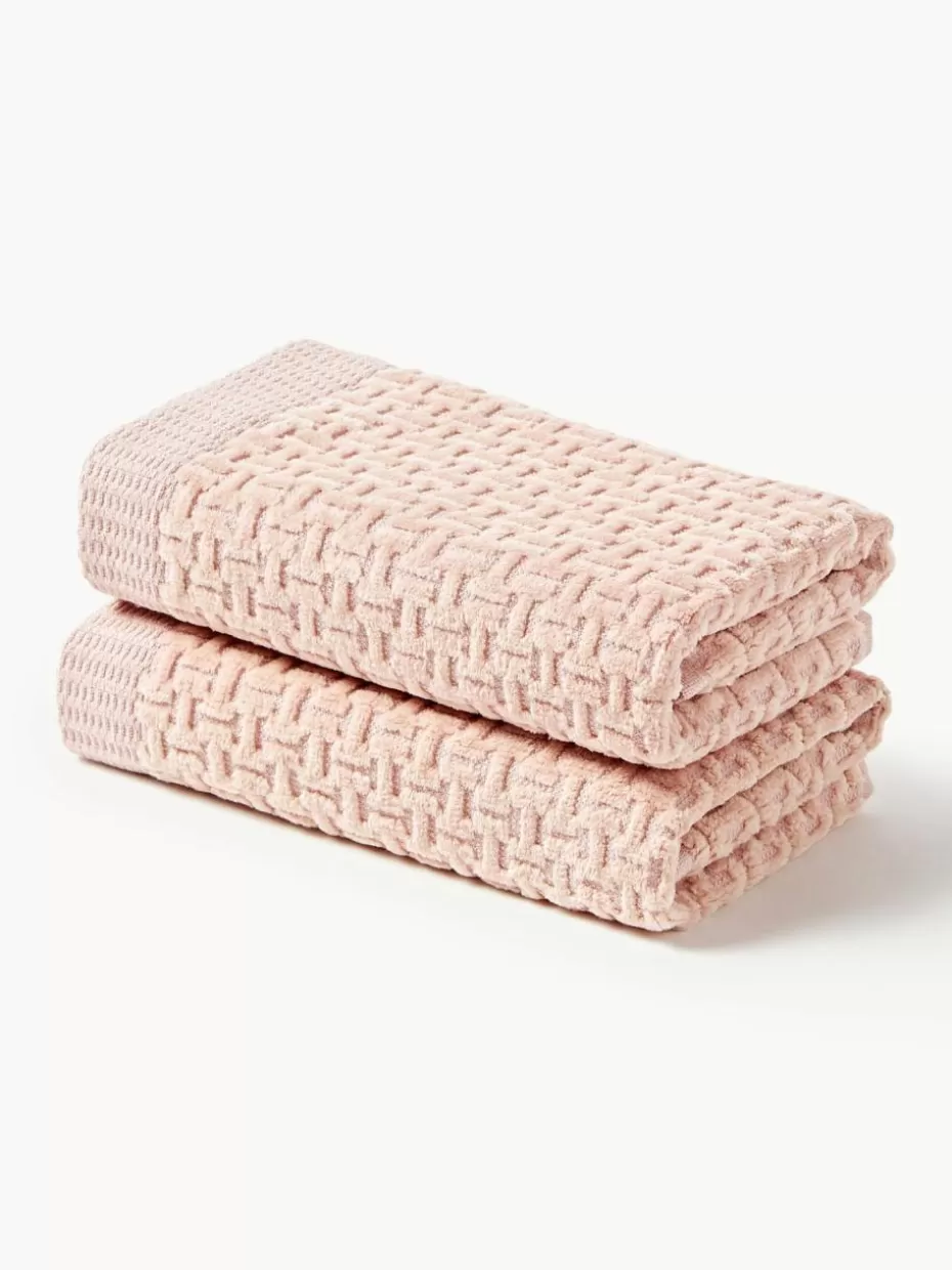 Handtücher-Westwing Collection Handtuch Niam, in verschiedenen Größen Peach