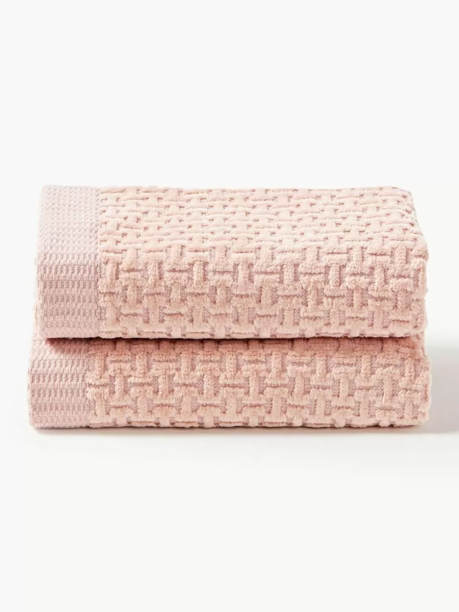 Handtücher-Westwing Collection Handtuch Niam, in verschiedenen Größen Peach