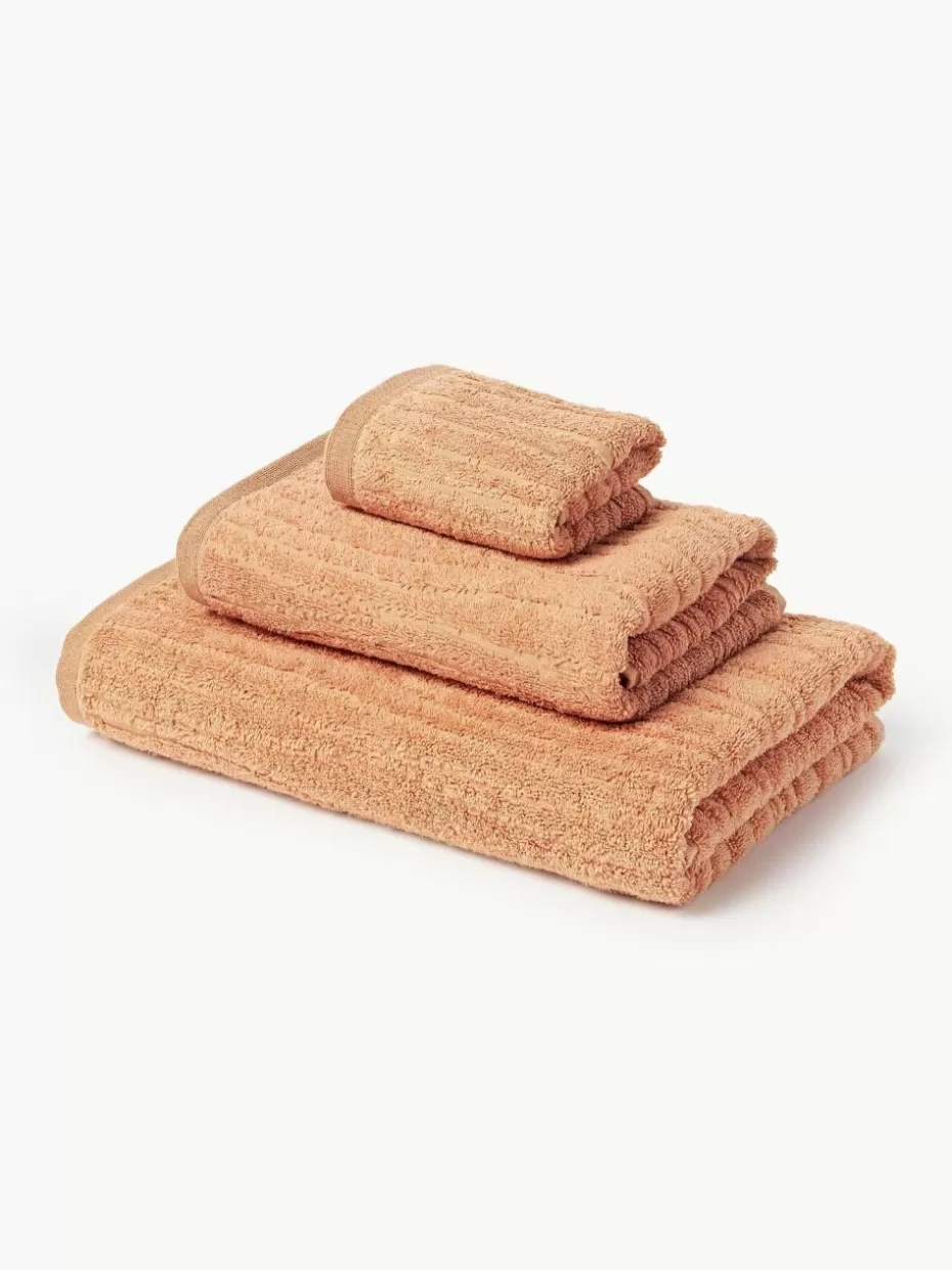 Handtücher-Westwing Collection Handtuch-Set Audrina, in verschiedenen Setgrößen Peach