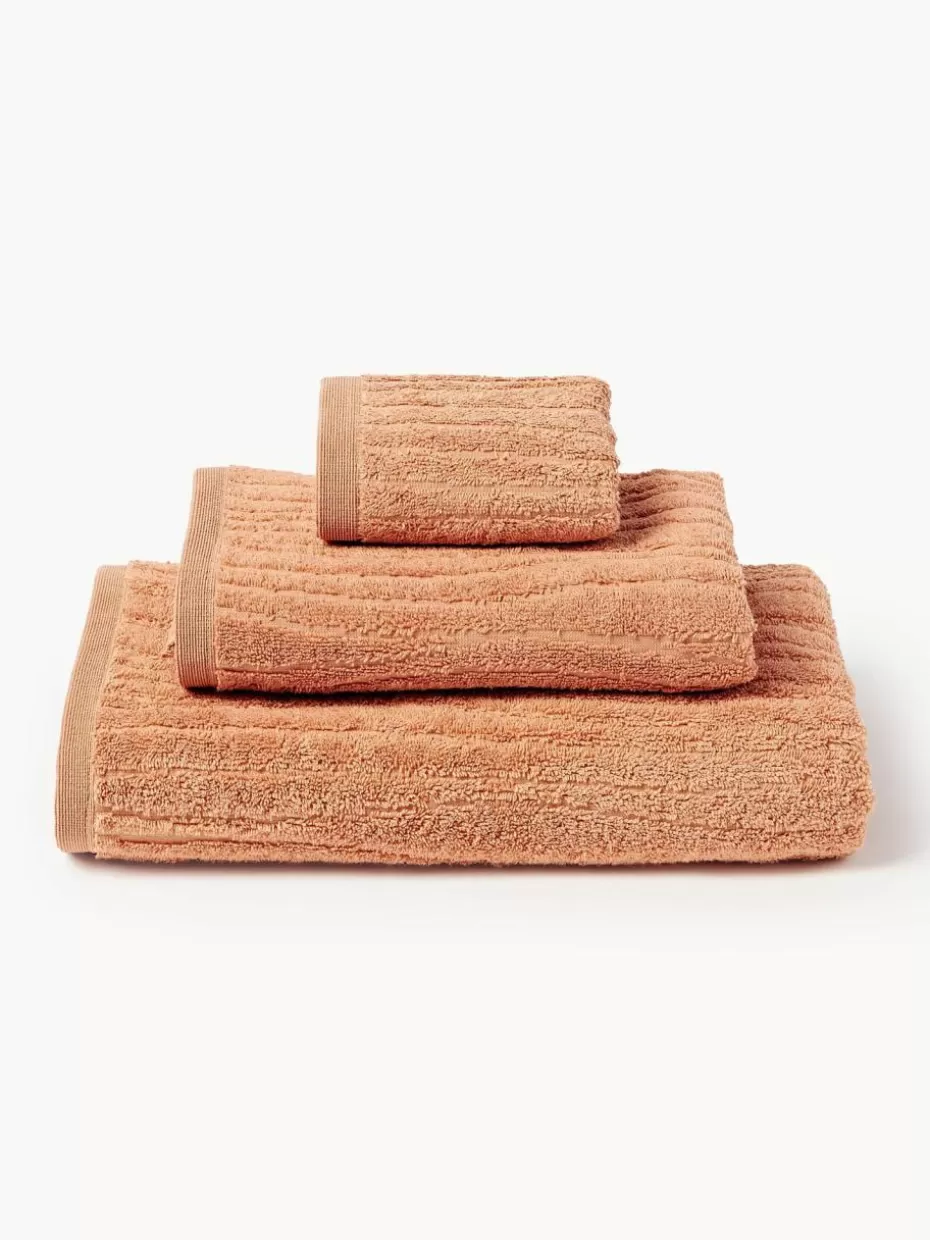 Handtücher-Westwing Collection Handtuch-Set Audrina, in verschiedenen Setgrößen Peach