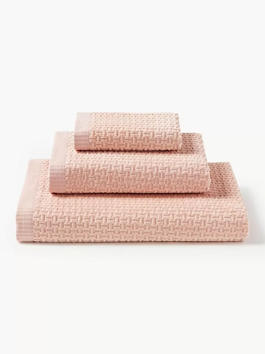 Handtücher-Westwing Collection Handtuch-Set Niam, in verschiedenen Setgrößen Peach