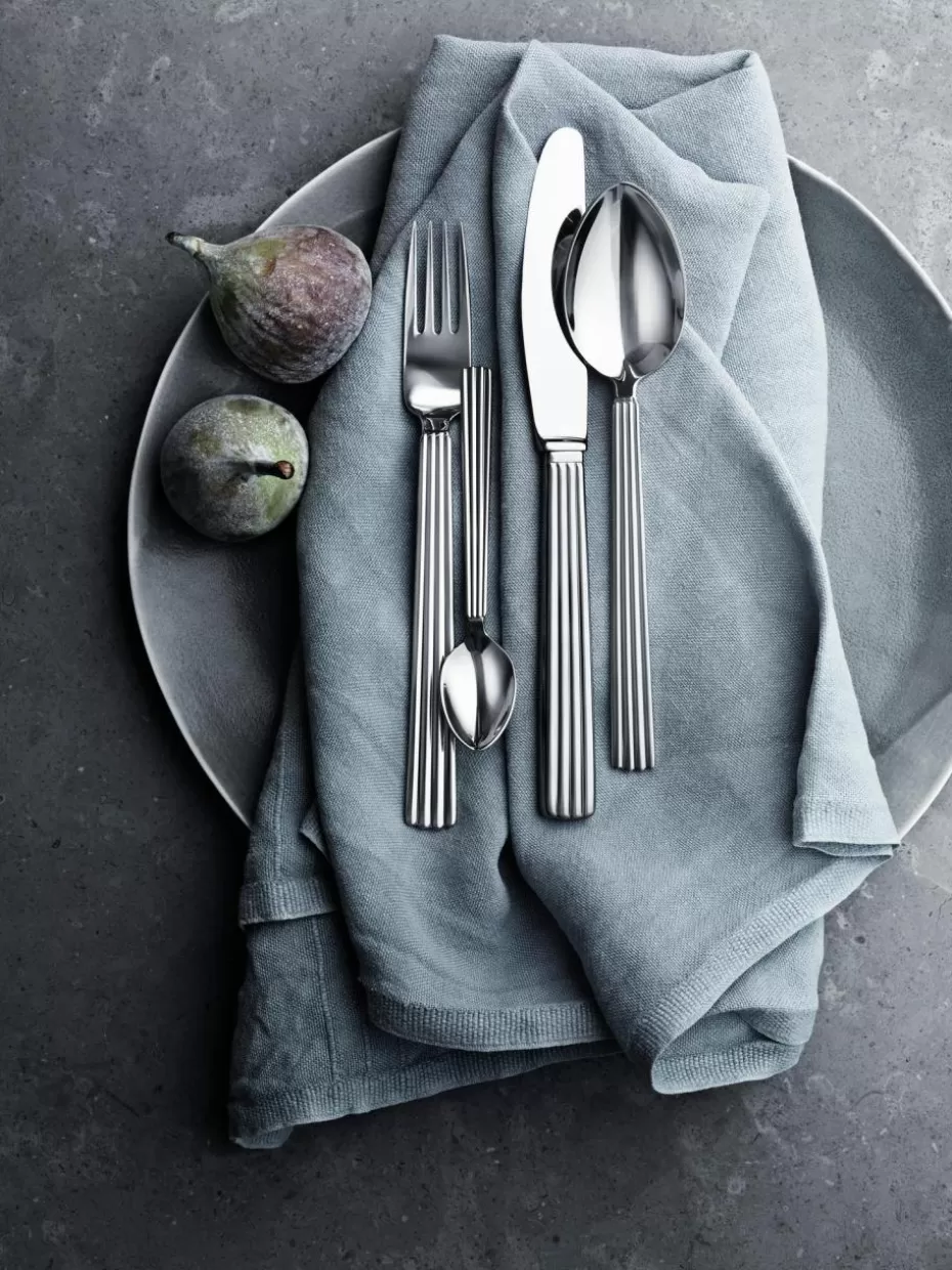 Besteck-Sets-Georg Jensen Hochglanzpoliertes Besteck-Set Bernadotte, in verschiedenen Setgrößen