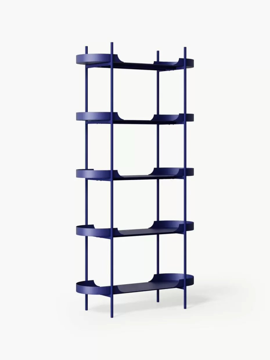 Regale-Westwing Collection Hohes Metall-Regal Taru Royalblau, matt