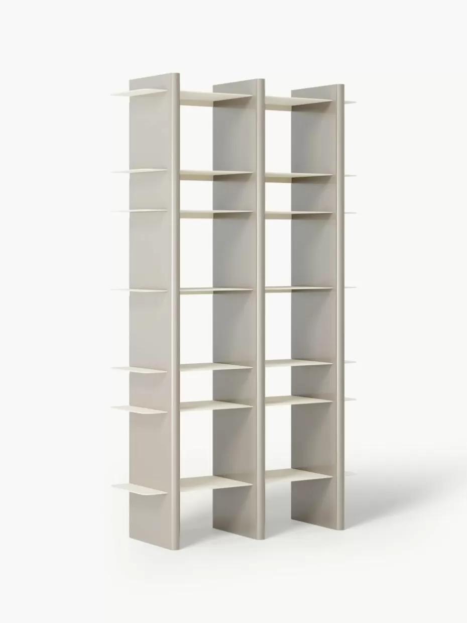 Regale-Westwing Collection Hohes Regal Rami mit Metall-Elementen Hellbeige, Greige