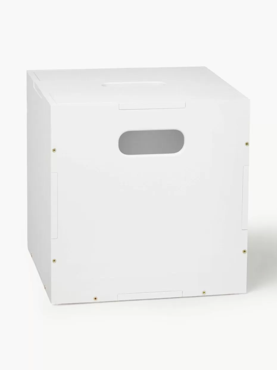 Aufbewahrung-Nofred Holz-Aufbewahrungsbox Cube Weiß