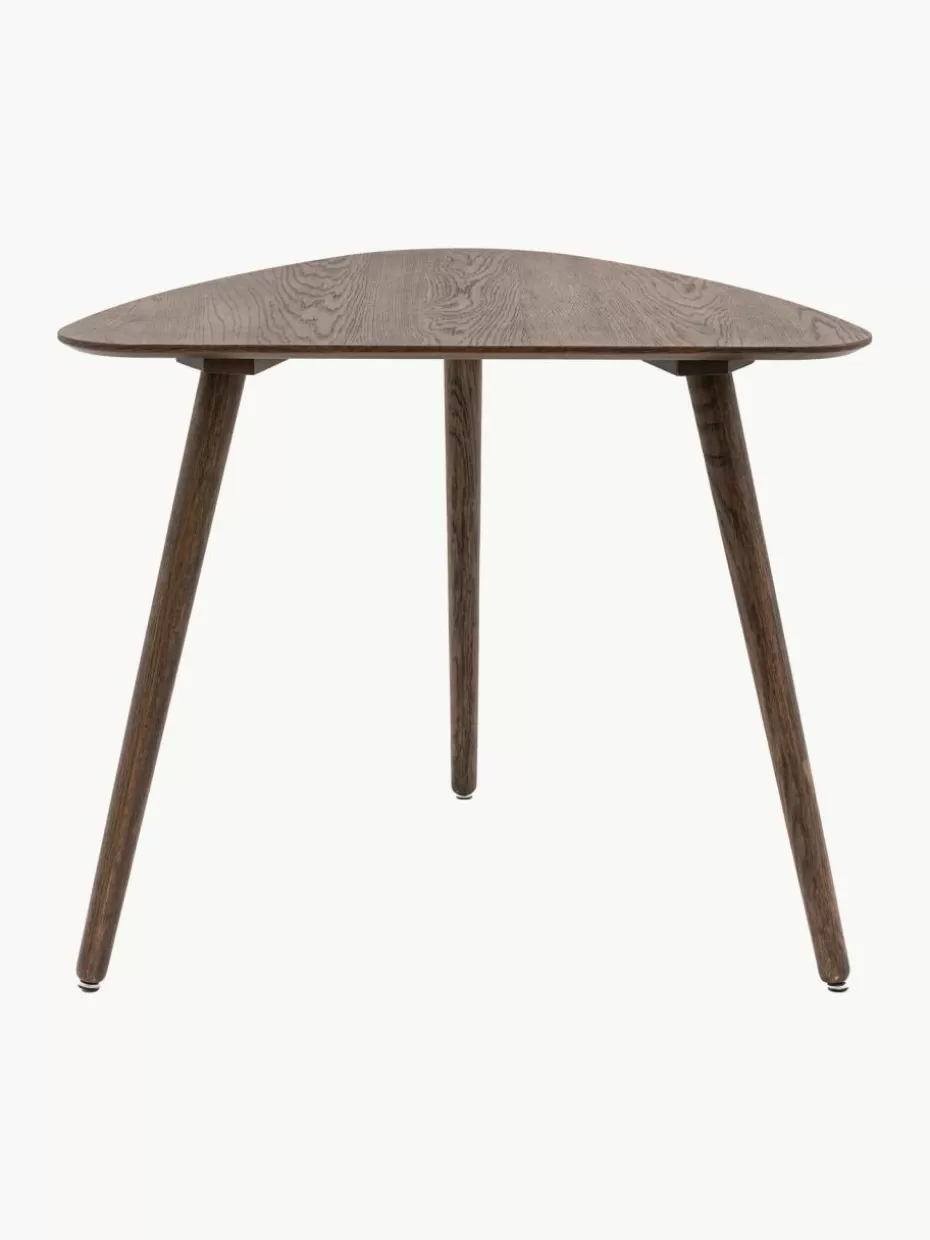 Esstische-Westwing Holz-Esstisch Hatfield, 80 x 90 cm Eichenholz, dunkel lackiert