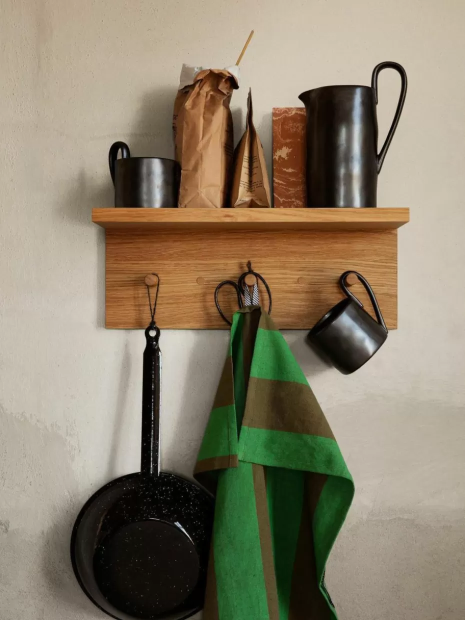 Garderoben-ferm LIVING Holz-Garderobenleiste Place, B 45 cm