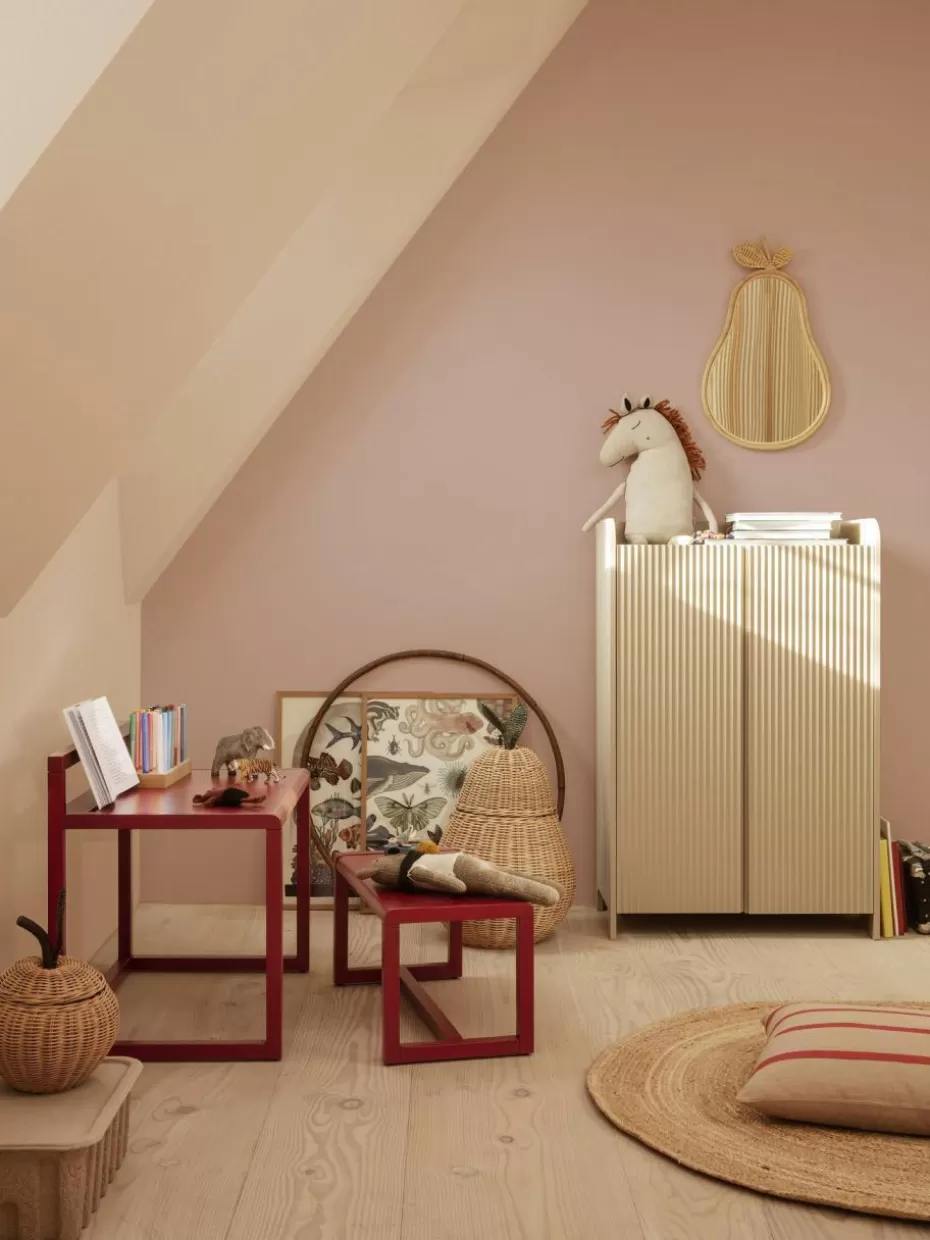 Stühle-ferm LIVING Kids Holz-Kinderbank Little Architect Rot