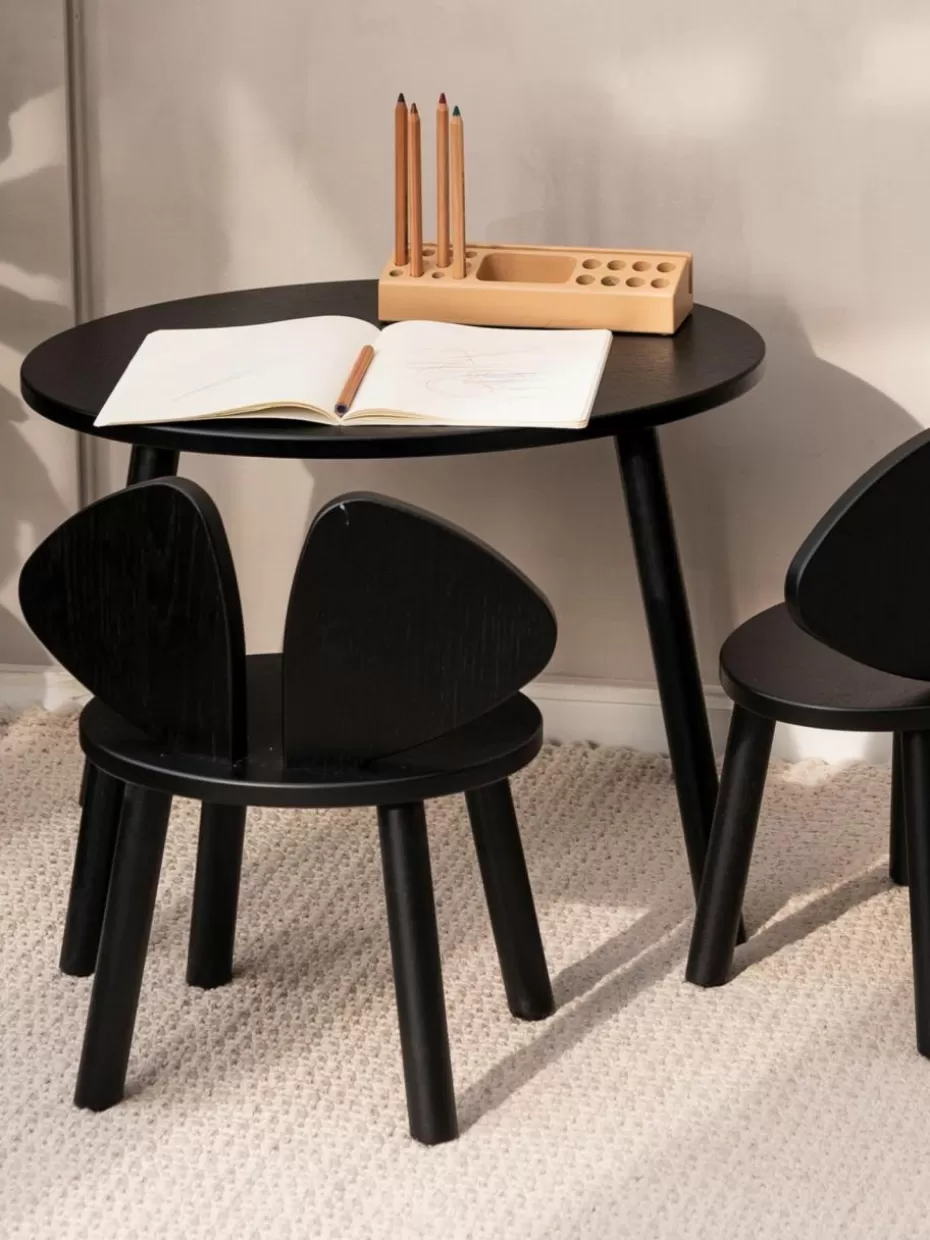 Stühle-Nofred Holz-Kinderstuhl Mouse Schwarz