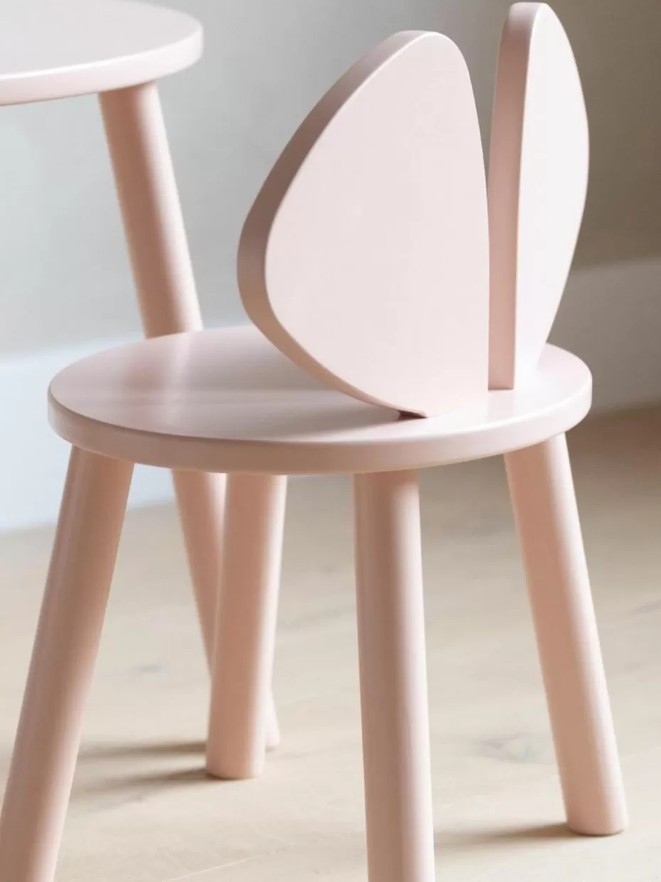 Stühle-Nofred Holz-Kinderstuhl Mouse Hellrosa