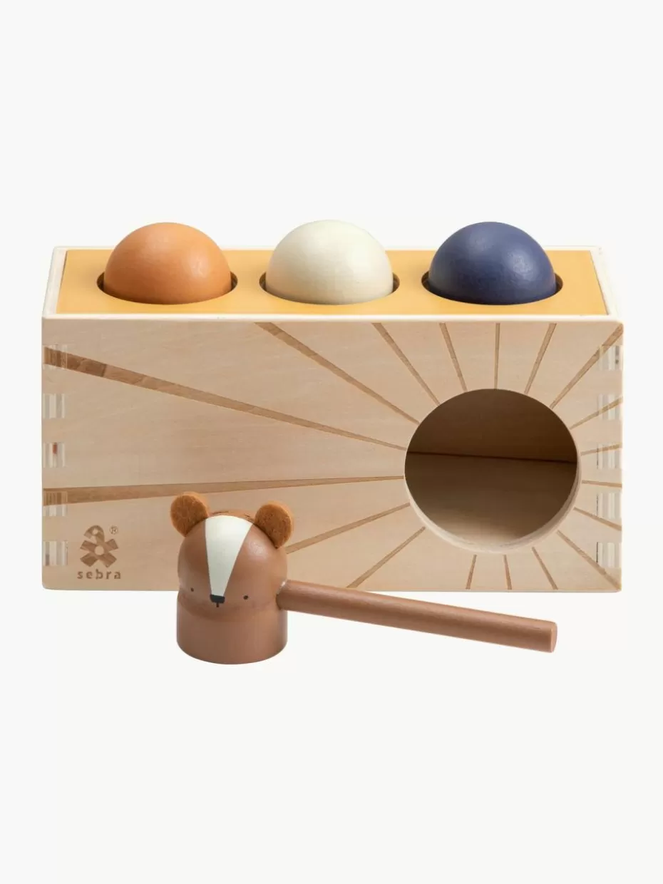 Spielzeug & Kuscheltiere-Sebra Holz-Klopfspielzeug Woodland, 5er-Set