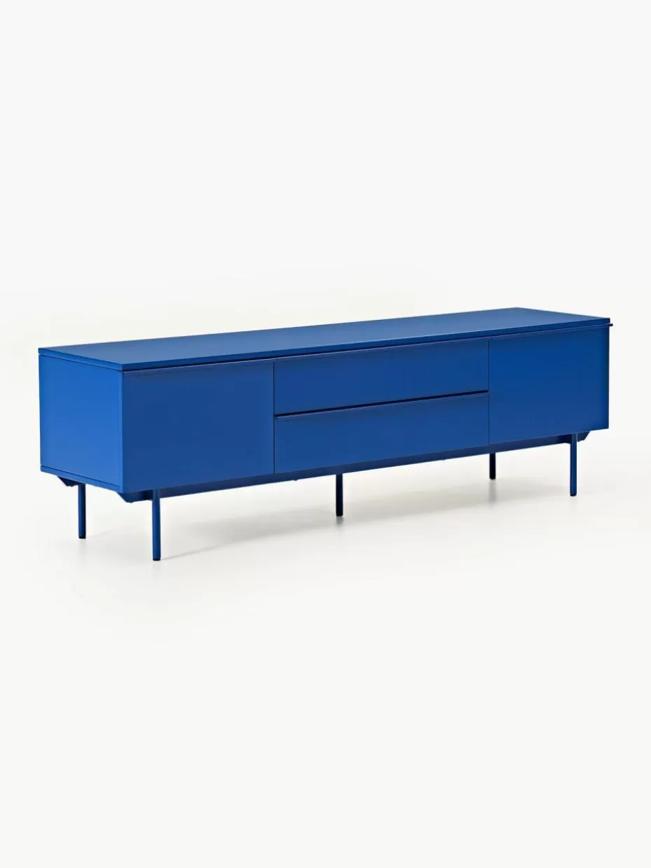 Kommoden & Sideboards-Westwing Collection Holz-Lowboard Elona Royalblau, matt